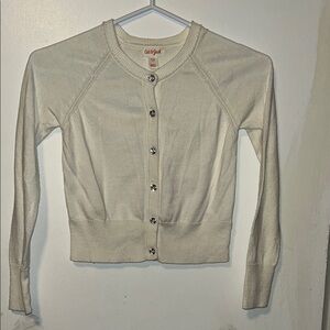 Cat & Jack Kids Ivory Cardigan Sweater